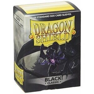 Dragon Shield Standard Card Sleeves Classic Black 100CT Pokemon Yugioh